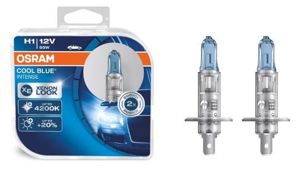 Лампа OSRAM H1 55W CoolBlue+20% 