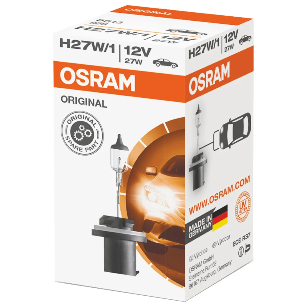 Лампа OSRAM H27/1 27W PG13 прямой цоколь 880