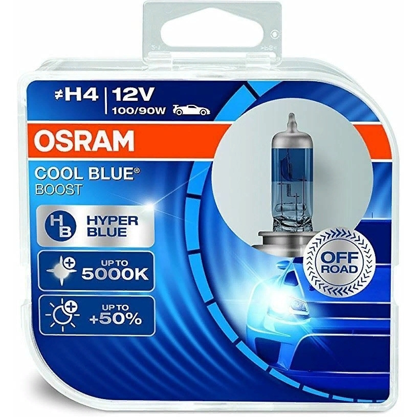 Лампа OSRAM H4 90W P43t CoolBlue+ ксенон эффект 5000К 