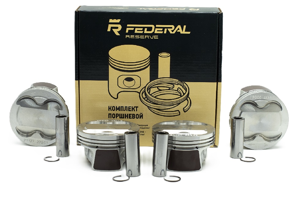 Поршни Federal Mogul 21126 82,5 проточка+кольца+пальцы "А" Приора -01