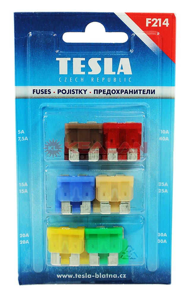 Предохранители Tesla НАБОР (12 шт.) F214